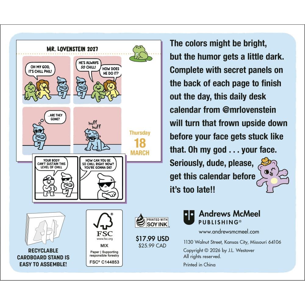 Mr Lovenstein 2027 Desk Calendar First Alternate Image