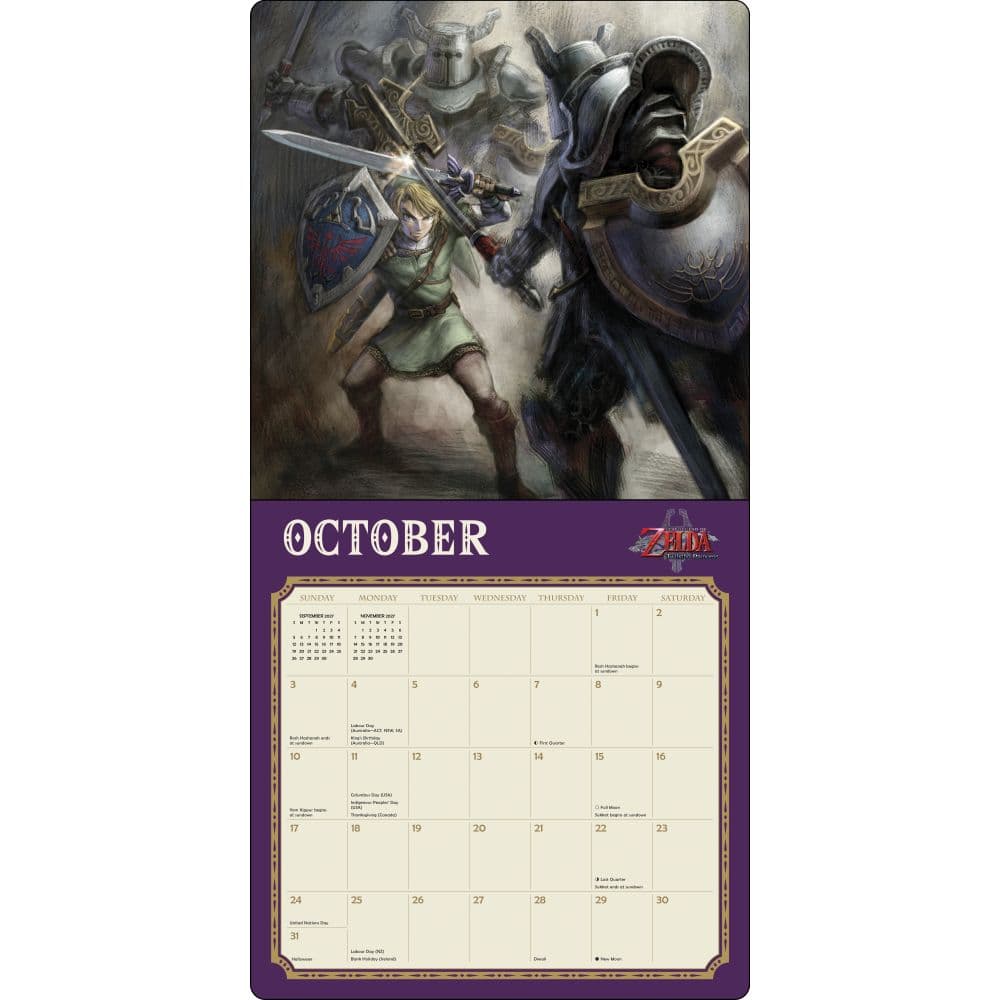 Legend of Zelda 2027 Wall Calendar First Alternate Image