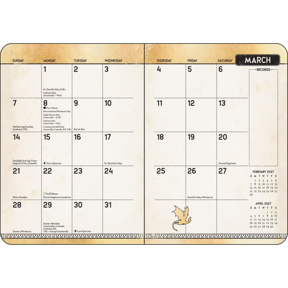 Fourth Wing 2027 Planner Third Alternate Image