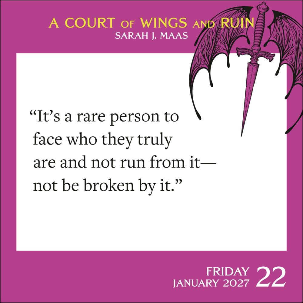Court of Thorns and Roses 2027 Desk Calendar Second Alternate Image