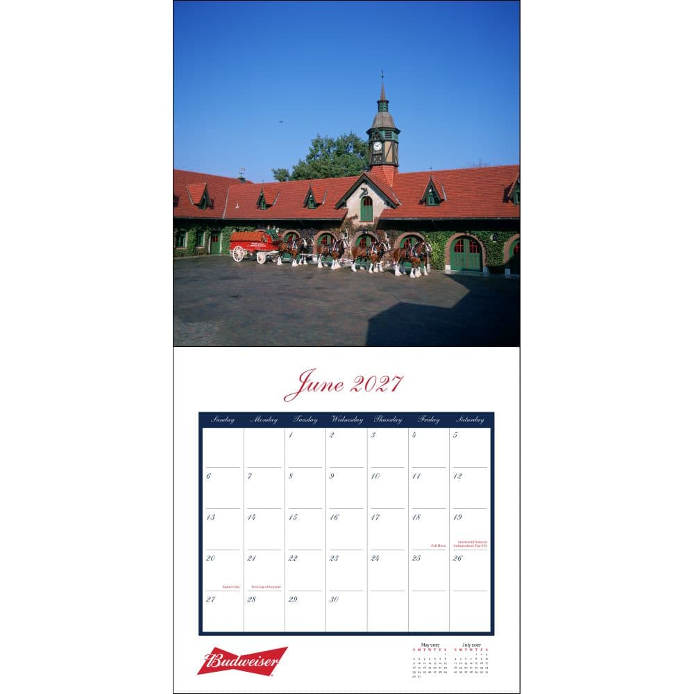 Clydesdales of Budweiser 2027 Wall Calendar Third Alternate Image