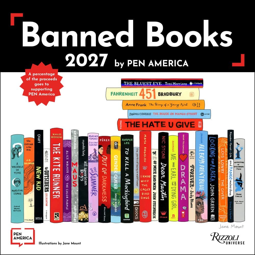 image Banned Books 2027 Wall Calendar Main Product Image