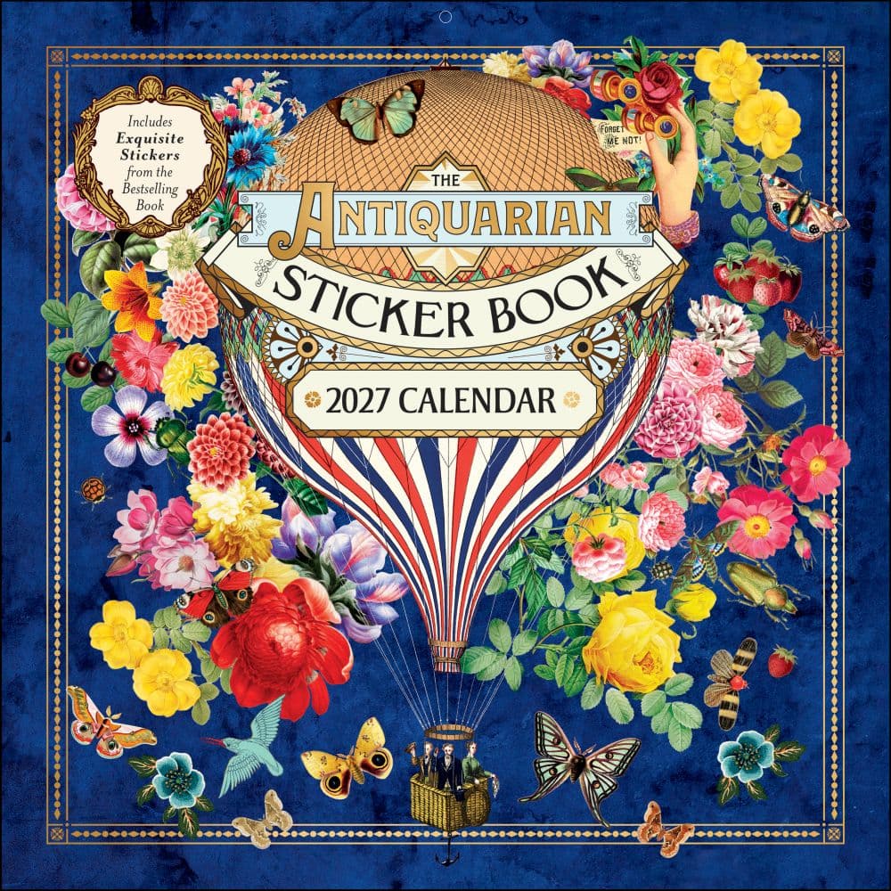 Antiquarian Sticker Book 2027 Wall Calendar Main Product Image