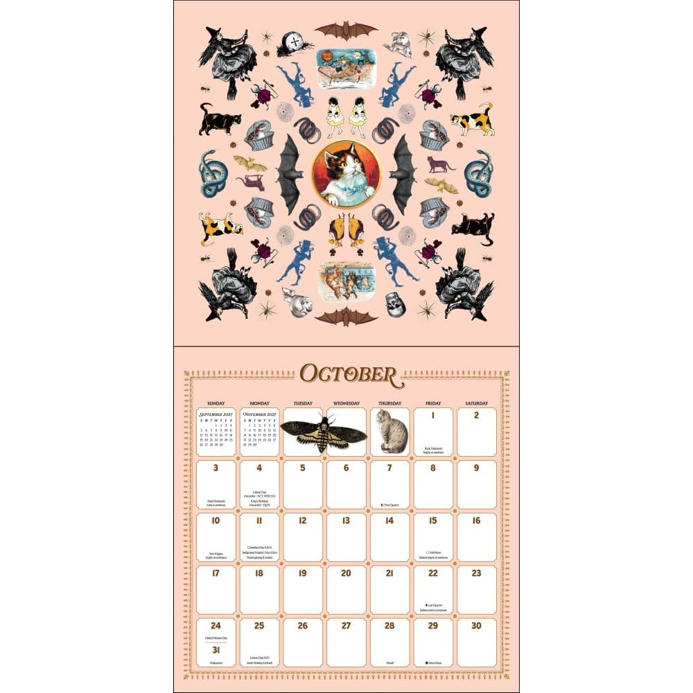 Antiquarian Sticker Book 2027 Wall Calendar Fifth Alternate Image
