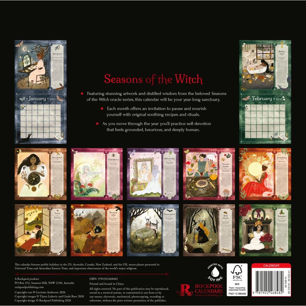 Seasons of the Witch 2027 Wall Calendar First Alternate Image
