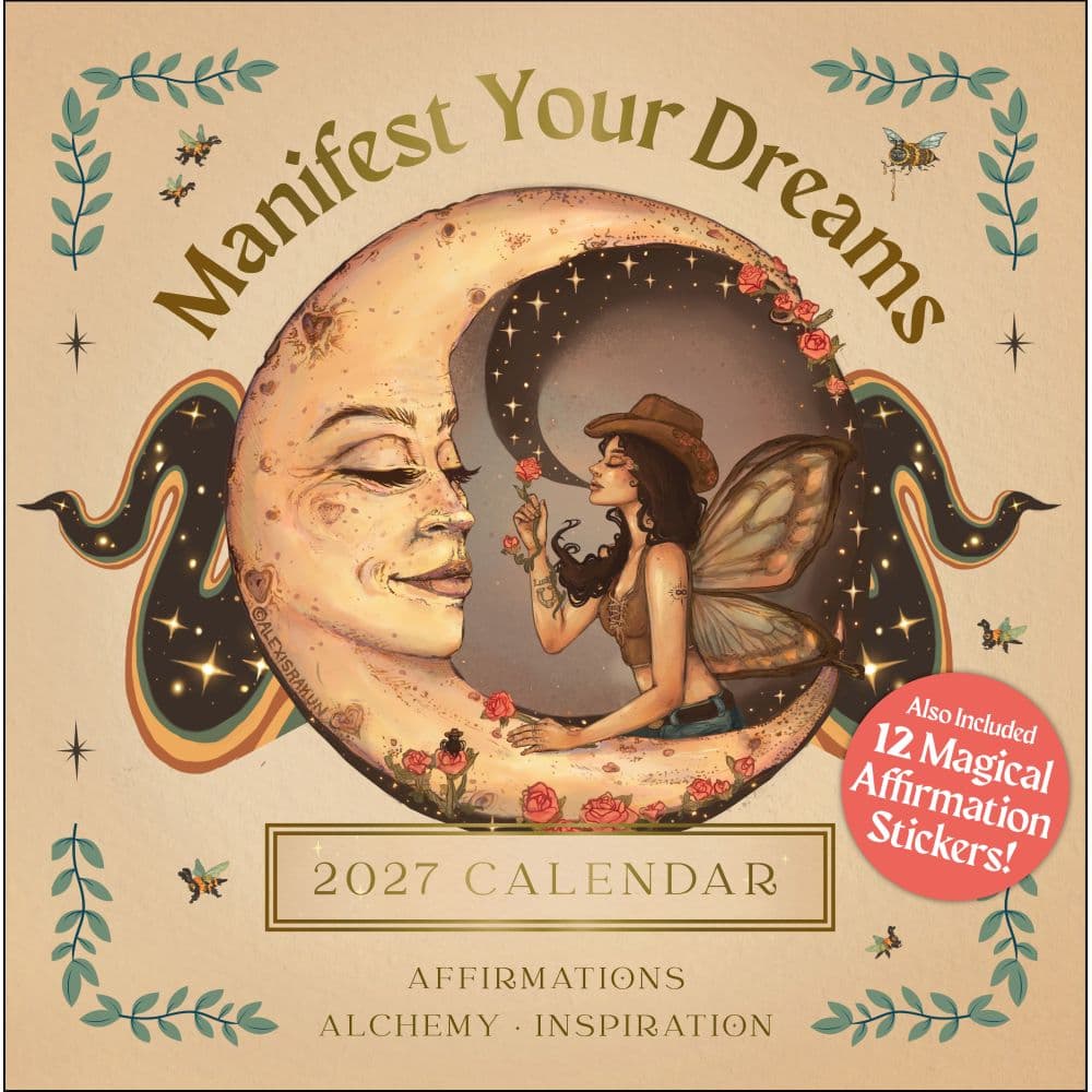 image Manifest Your Dreams 2027 Wall Calendar Main Product Image