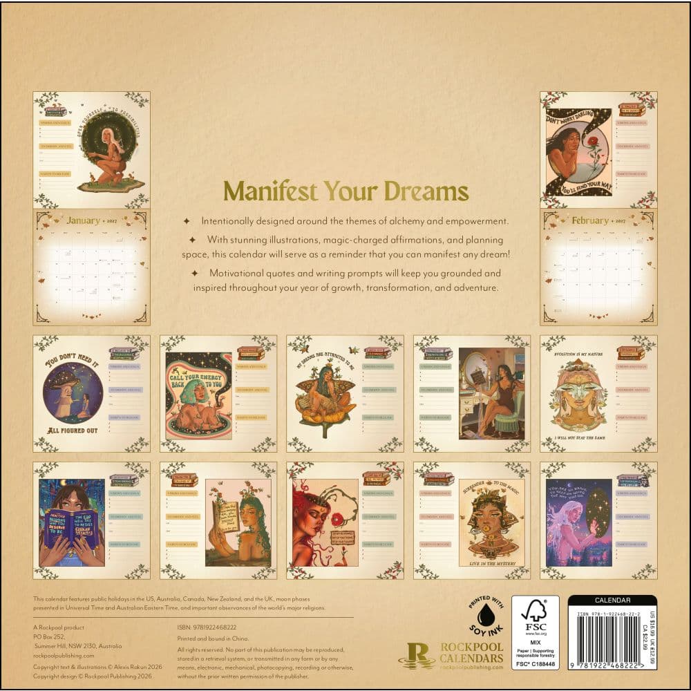 Manifest Your Dreams 2027 Wall Calendar First Alternate Image