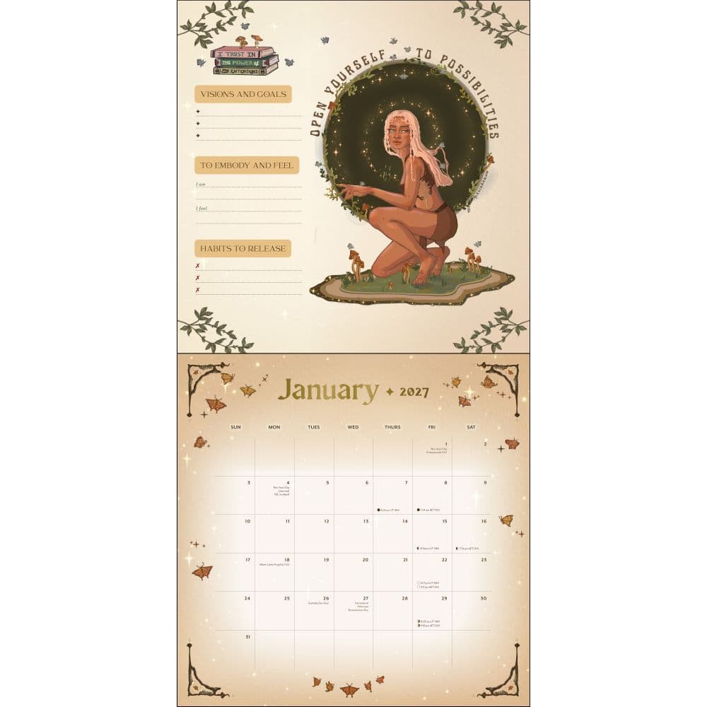 Manifest Your Dreams 2027 Wall Calendar Second Alternate Image
