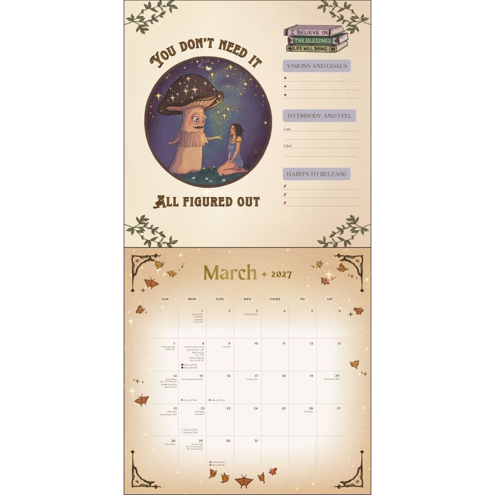 Manifest Your Dreams 2027 Wall Calendar Third Alternate Image