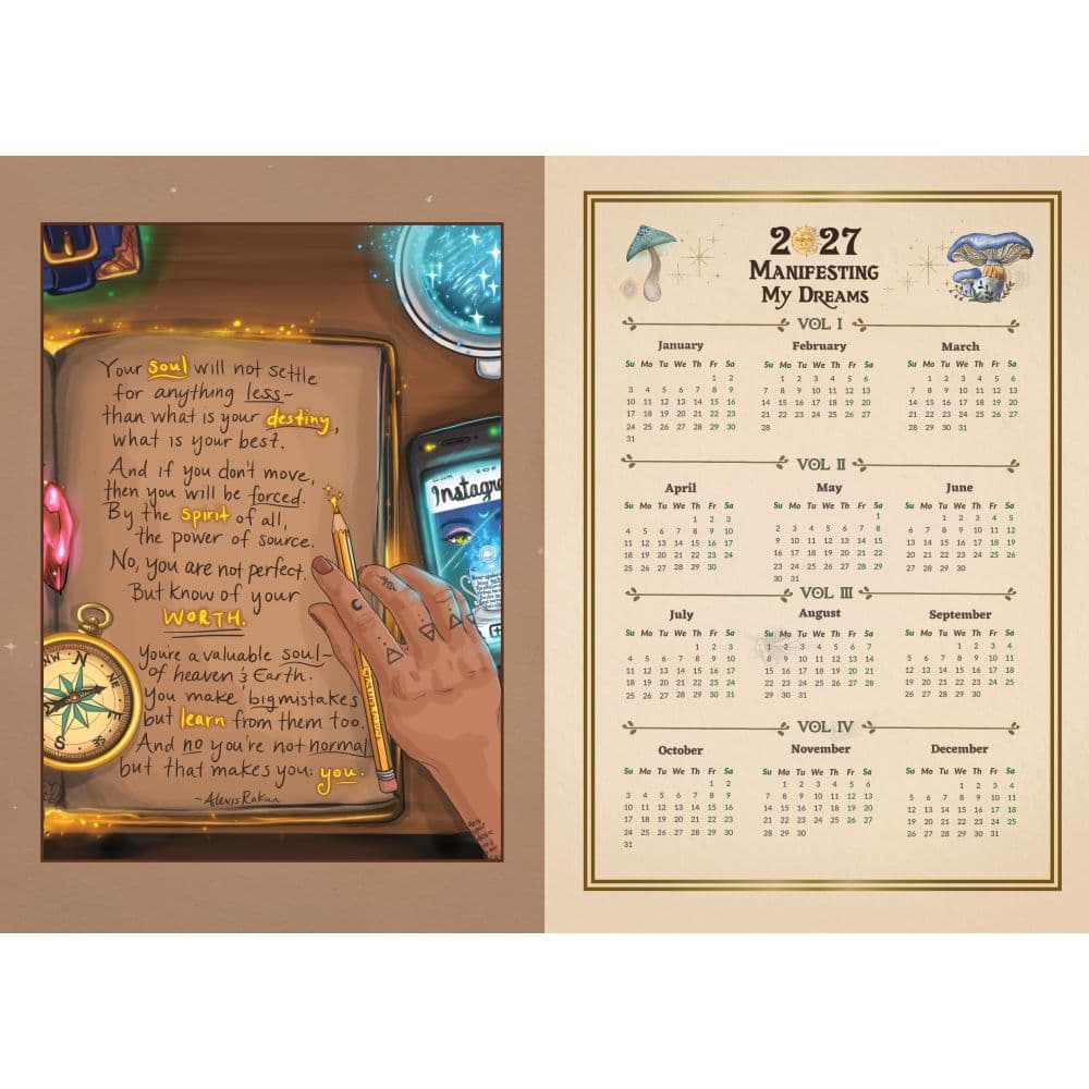 Manifest Your Dreams 2027 Planner Third Alternate Image