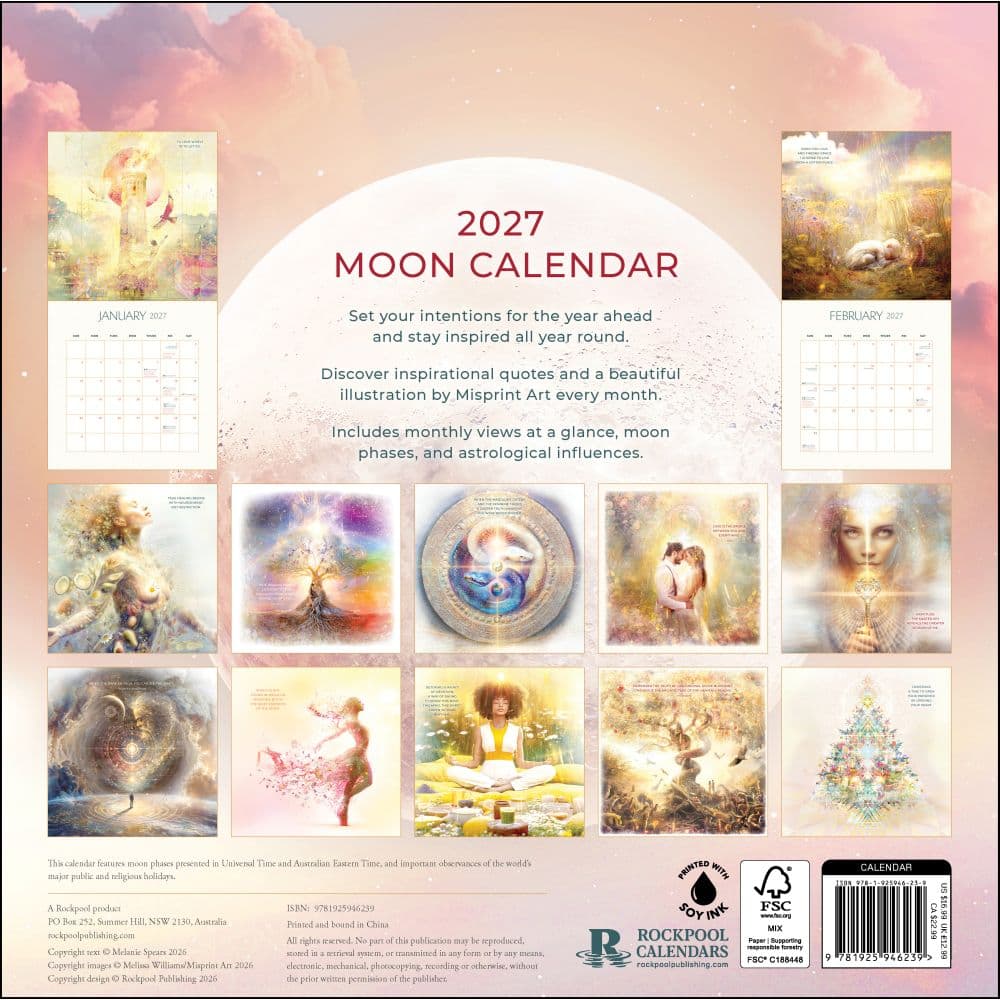 Moon 2027 Wall Calendar First Alternate Image