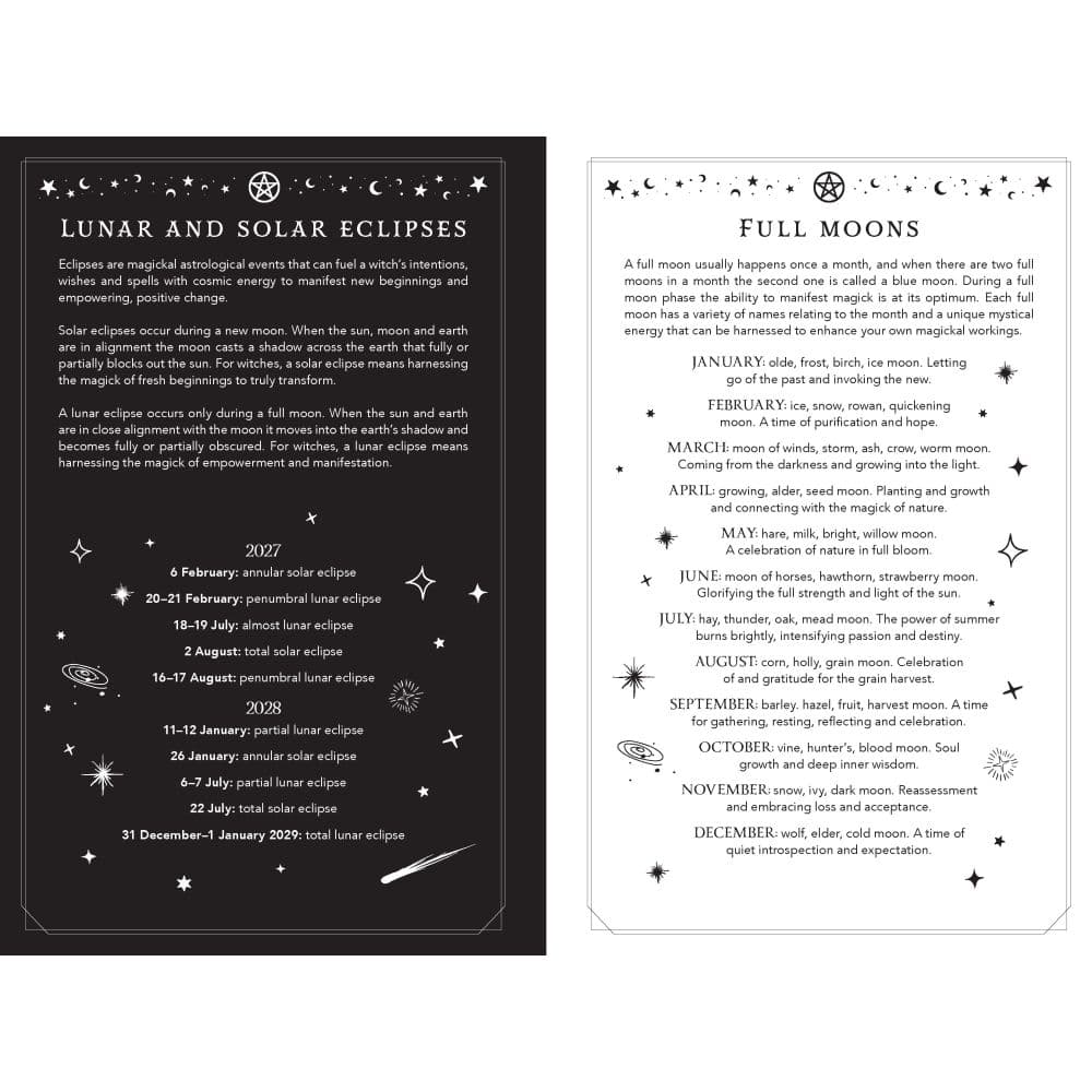 Witchs Diary and Northern Hemisphere 2027 Planner Fourth Alternate Image
