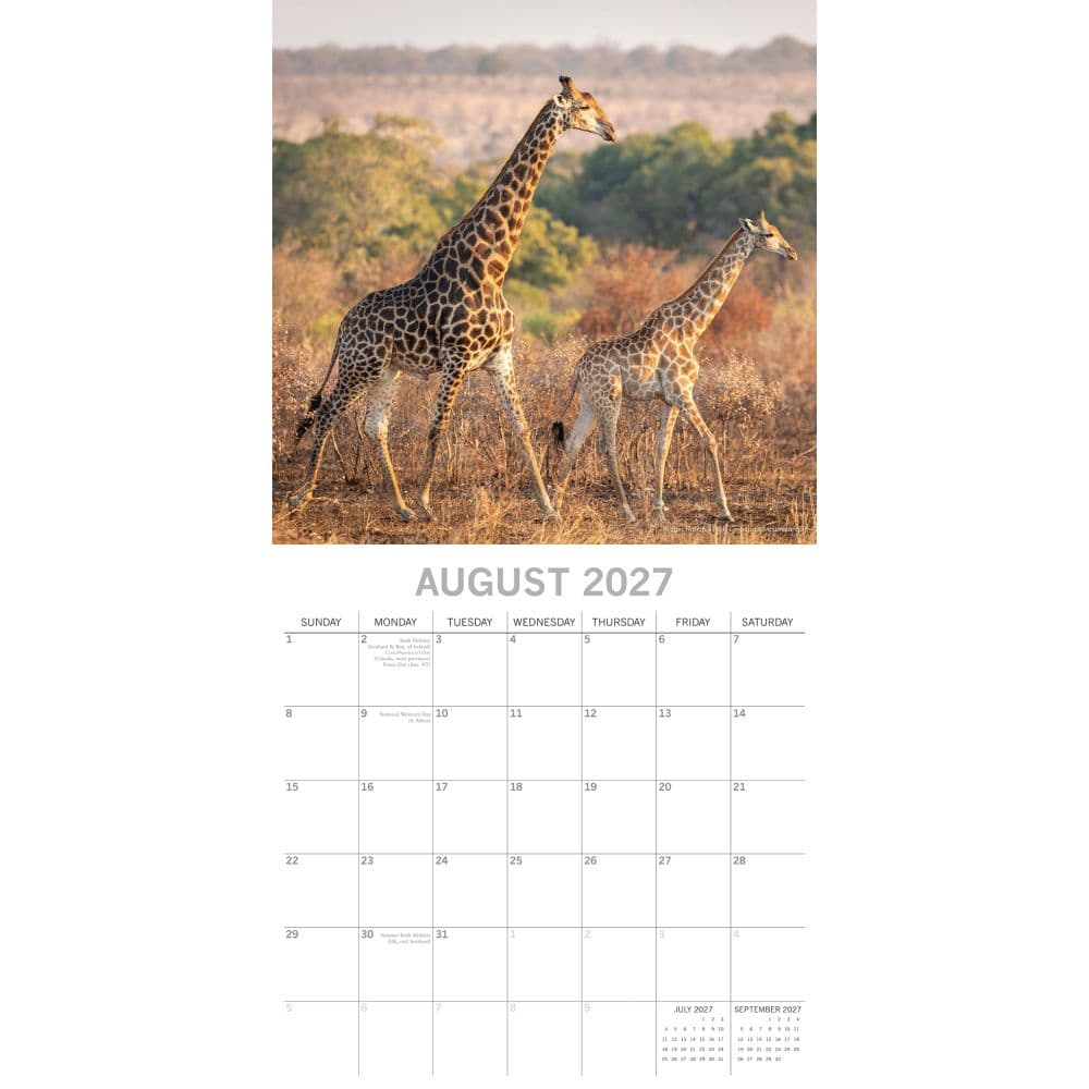 South Africa 2027 Wall Calendar Second Alternate Image