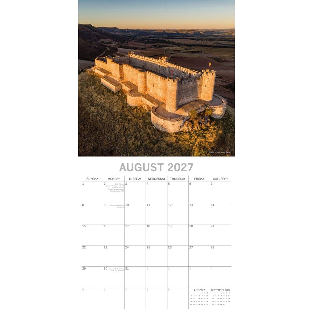 Castles of the World 2027 Wall Calendar Second Alternate Image