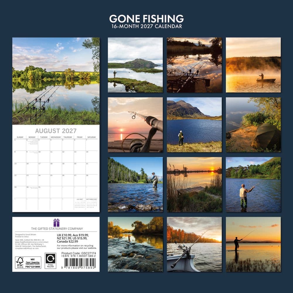 Gone Fishing 2027 Wall Calendar First Alternate Image