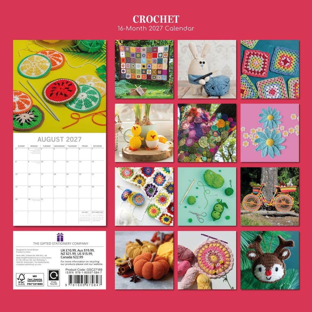 Crochet 2027 Wall Calendar First Alternate Image