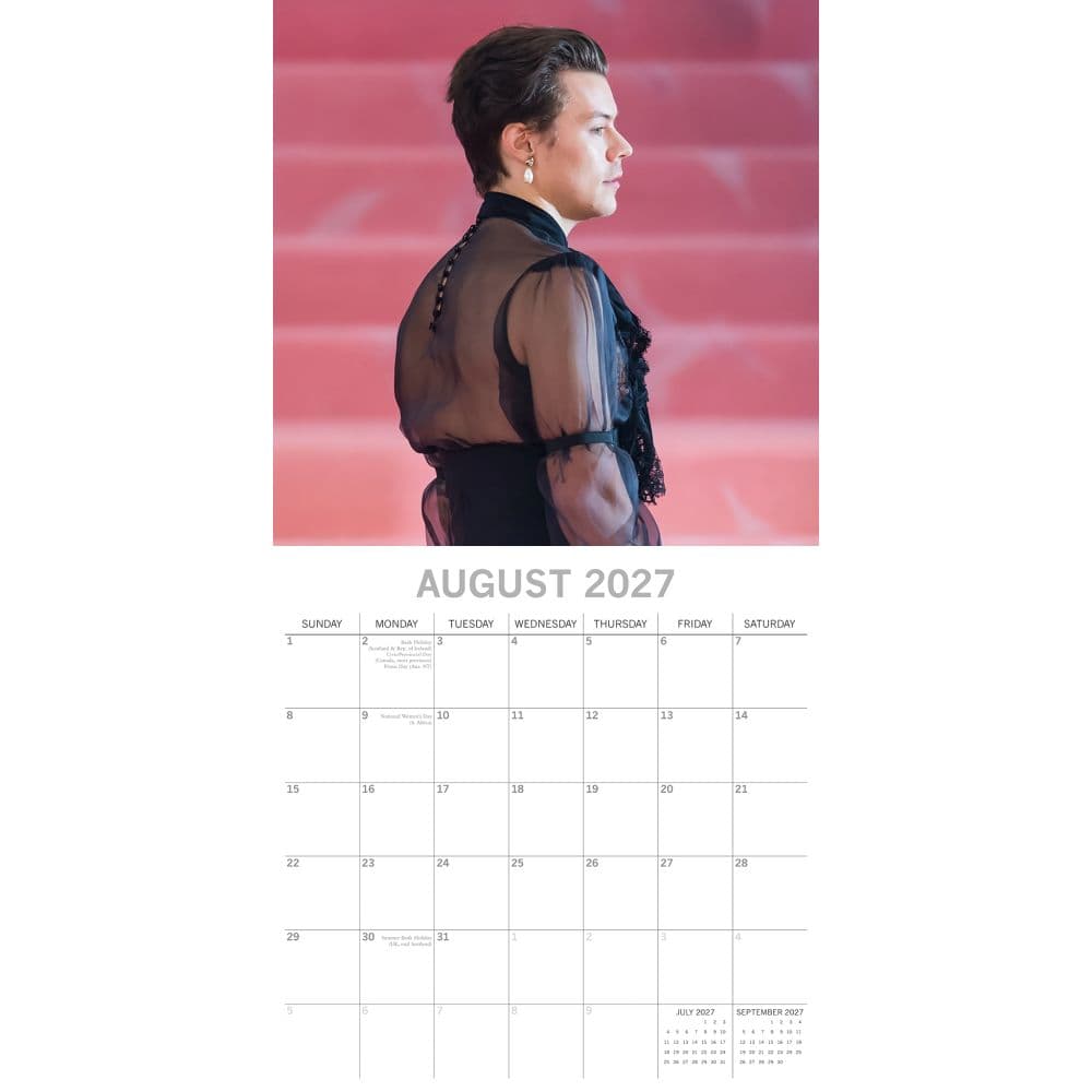 Harry Styles 2027 Wall Calendar Second Alternate Image