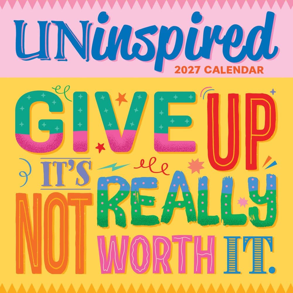 Uninspired 2027 Wall Calendar Main Product Image
