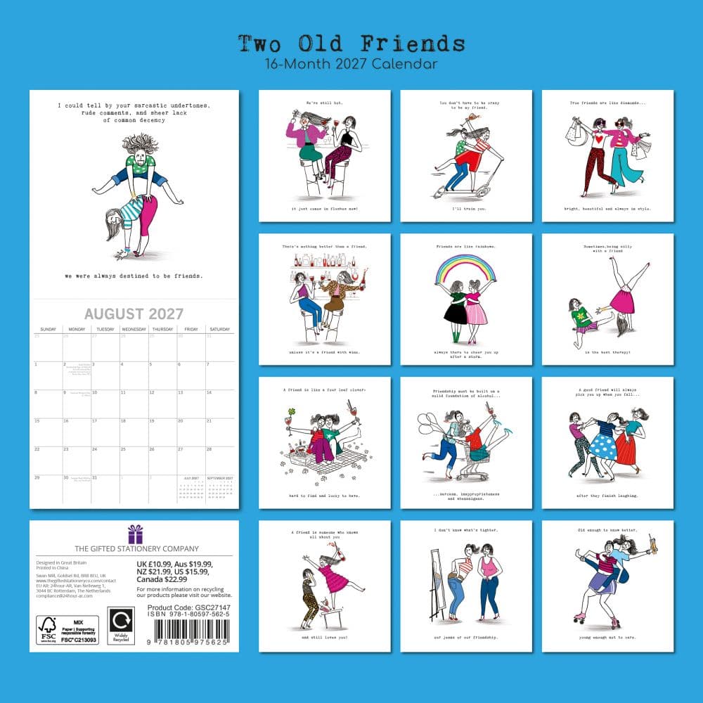 Two Old Friends 2027 Wall Calendar First Alternate Image