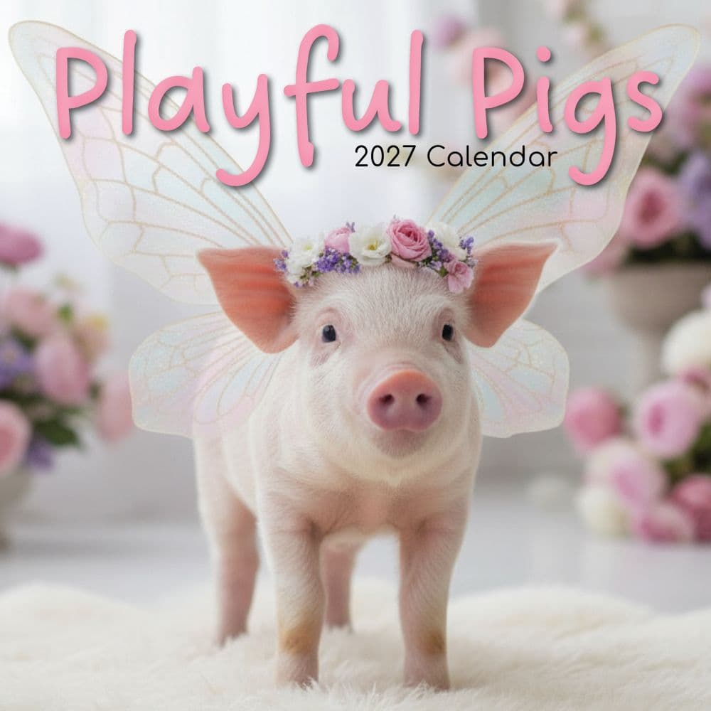 Playful Pigs 2027 Wall Calendar Main Product Image