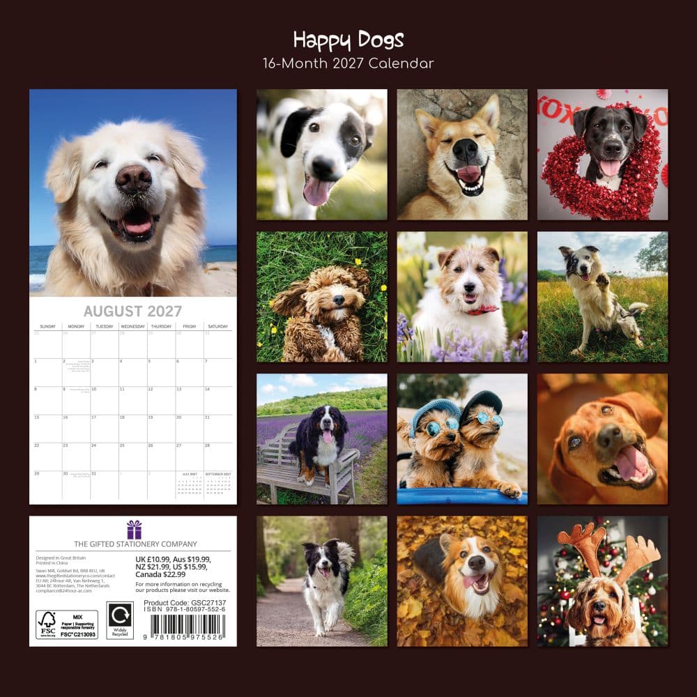 Happy Dogs 2027 Wall Calendar First Alternate Image