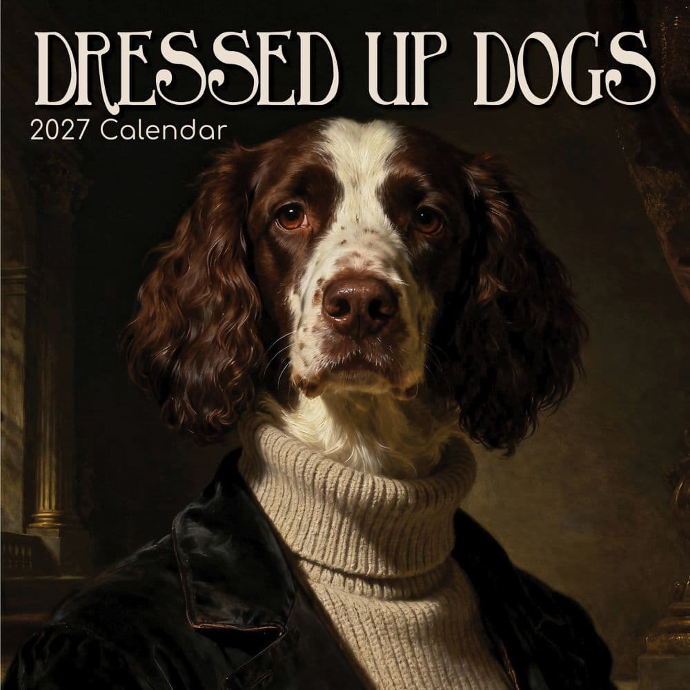image Dressed Up Dogs 2027 Wall Calendar Main Product Image