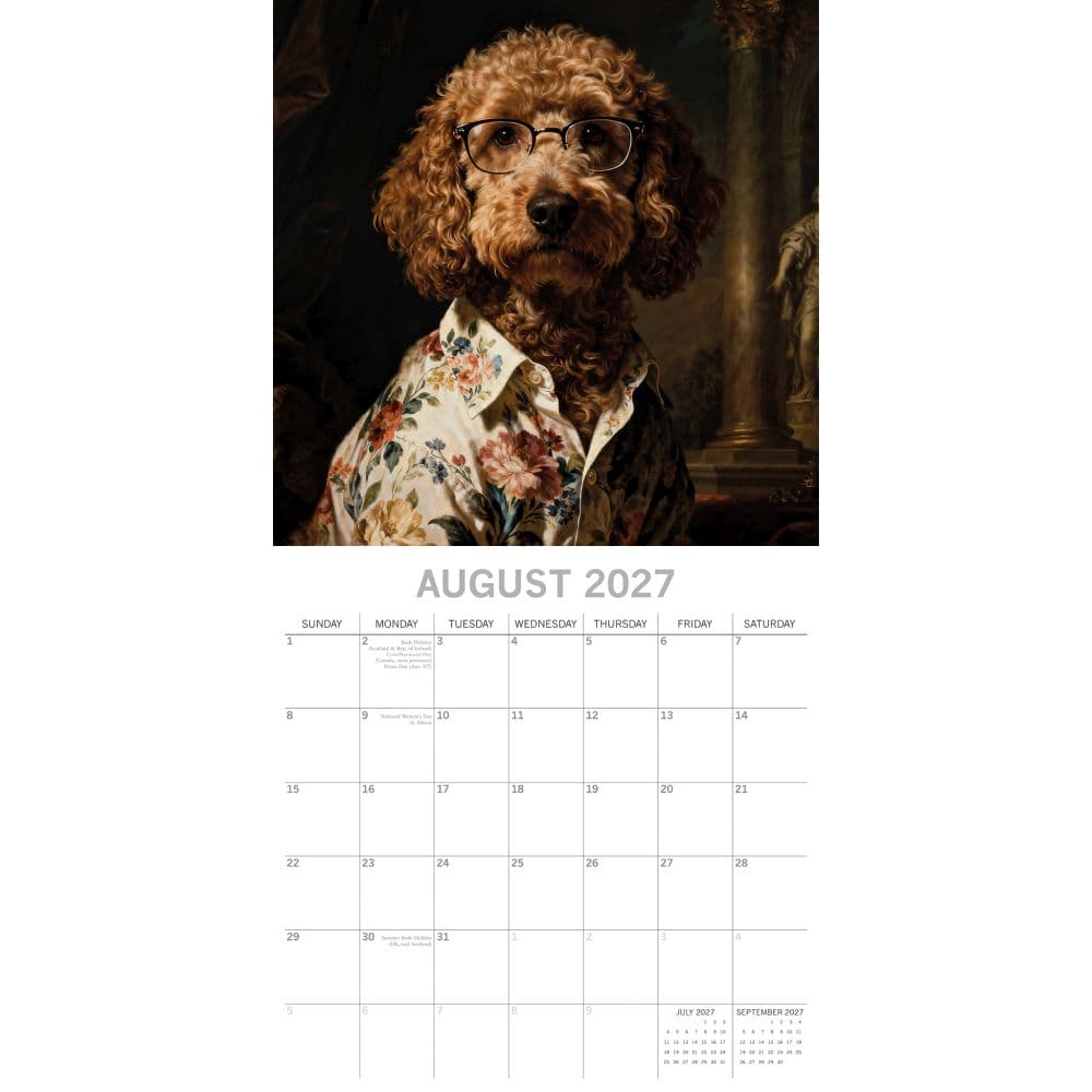 Dressed Up Dogs 2027 Wall Calendar Second Alternate Image