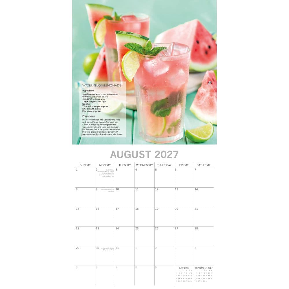 Mocktails 2027 Wall Calendar Second Alternate Image