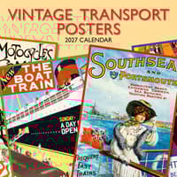 image Vintage Transport Posters 2027 Wall Calendar Main Product Image