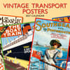 image Vintage Transport Posters 2027 Wall Calendar Main Product Image