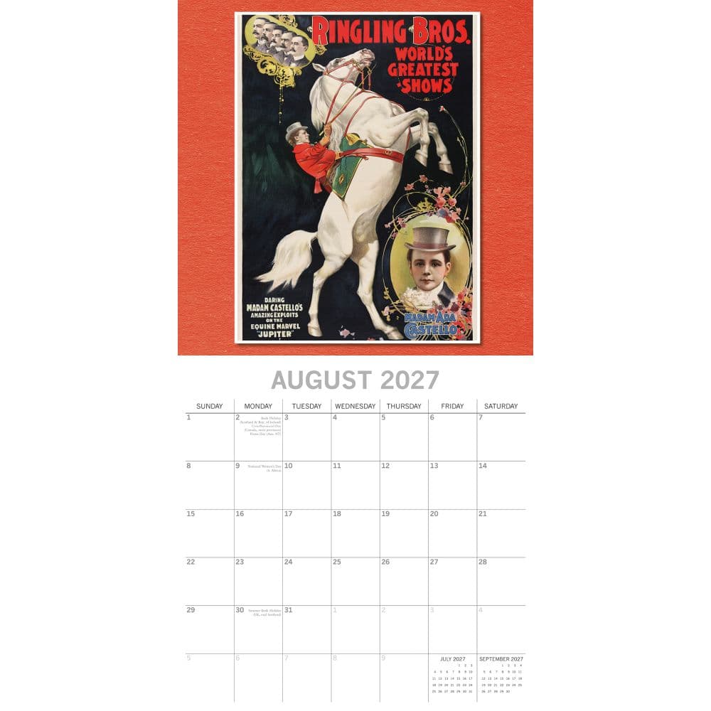 Vintage Performing Arts Posters 2027 Wall Calendar Second Alternate Image