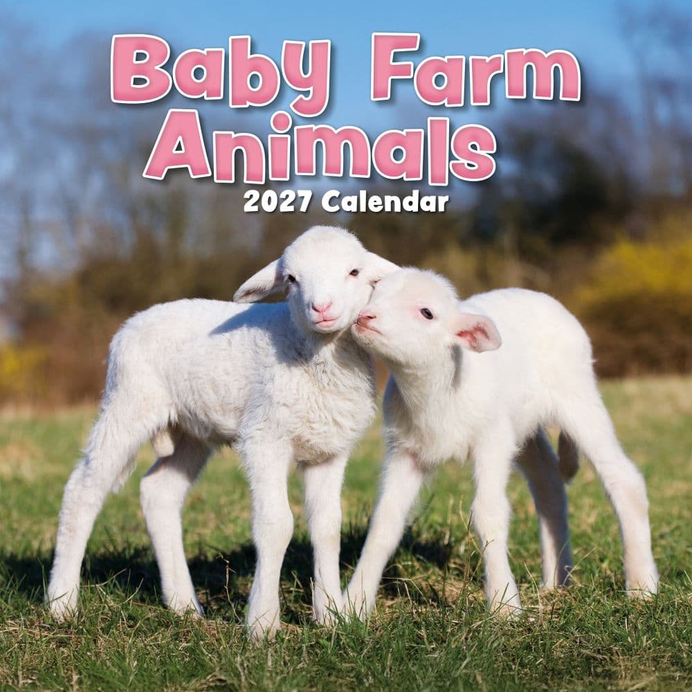 Baby Farm Animals 2027 Wall Calendar Main Product Image