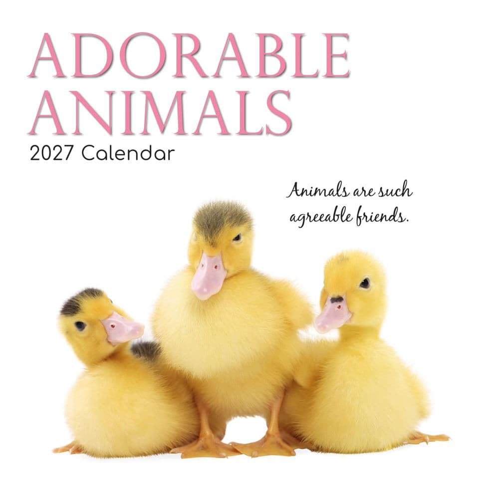 Adorable Animals 2027 Wall Calendar Main Product Image