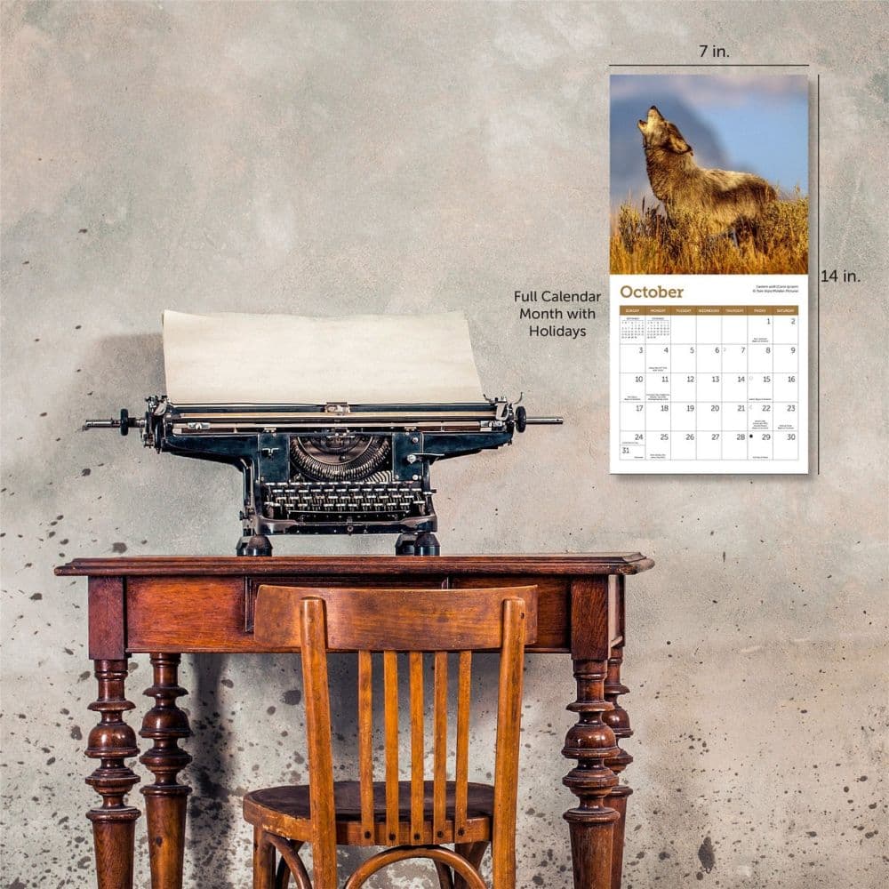 Wolves 2027 Mini Wall Calendar Fifth Alternate Image