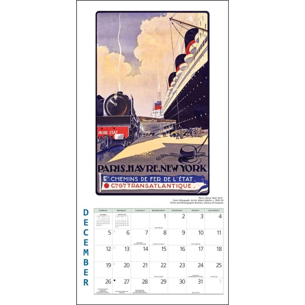 Travel the World 2027 Mini Wall Calendar Fourth Alternate Image