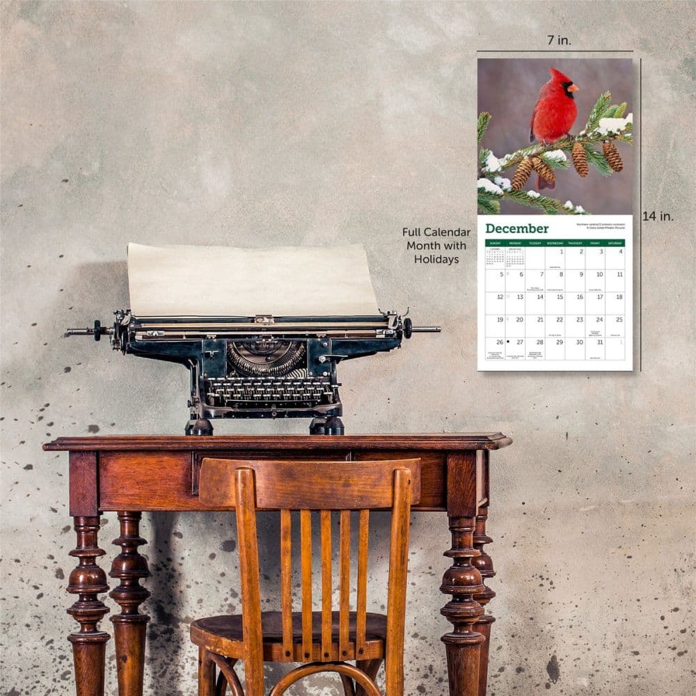 Songbirds 2027 Mini Wall Calendar Fifth Alternate Image