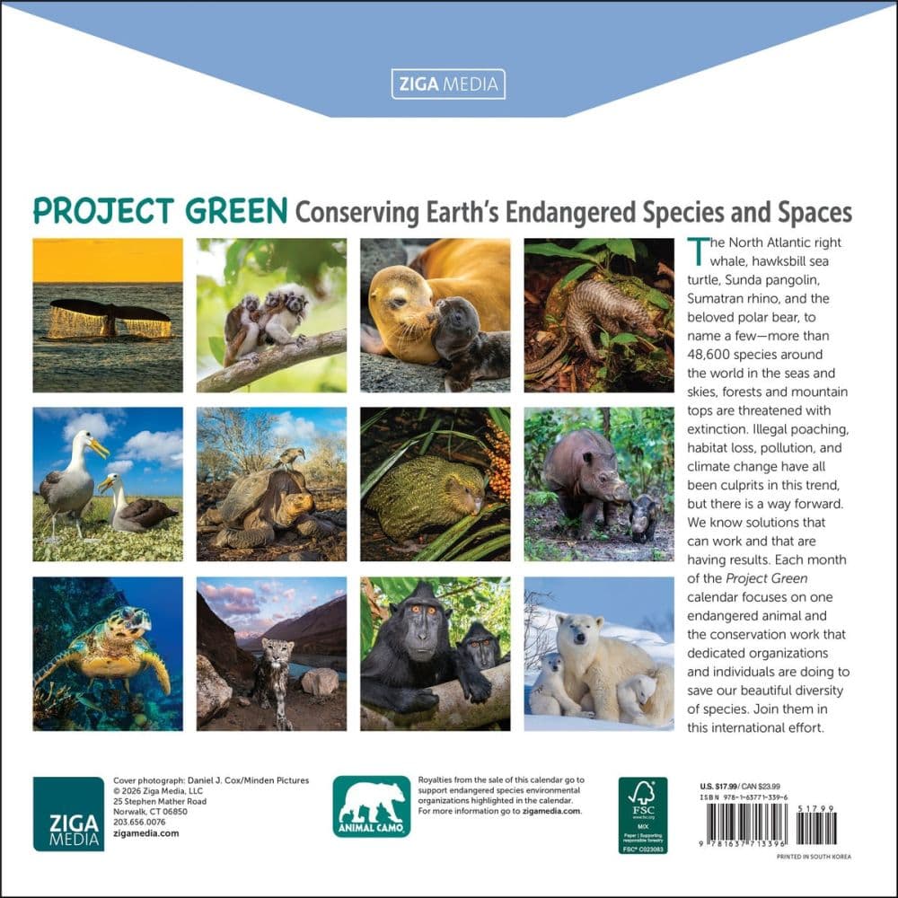 Project Green 2027 Wall Calendar First Alternate Image