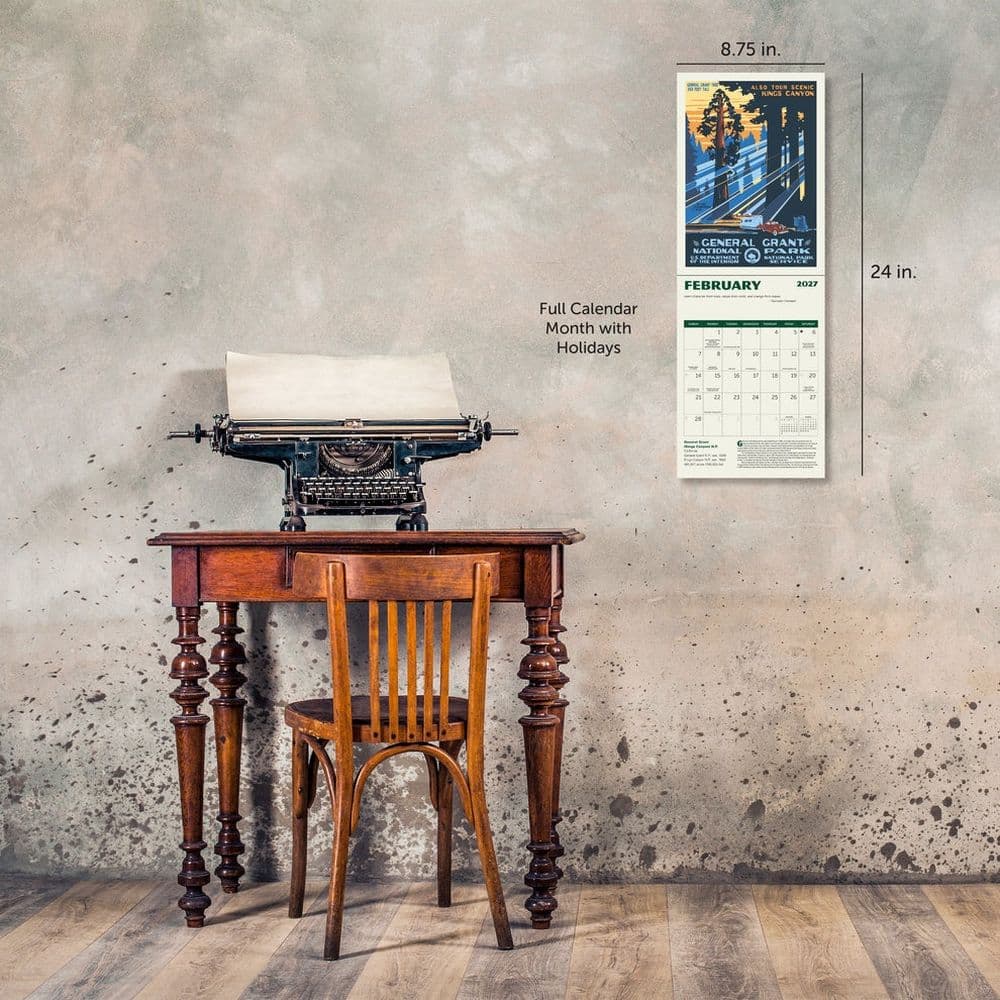 National Parks Poster Art of the WPA 2027 Wall Calendar Fifth Alternate Image