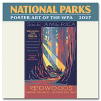 image National Parks Poster Art of the WPA 2027 Mini Wall Calendar Main Product Image