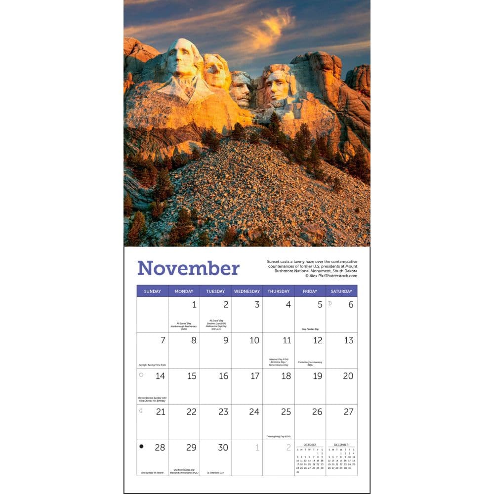 America's National Parks 2027 Mini Wall Calendar Fourth Alternate Image