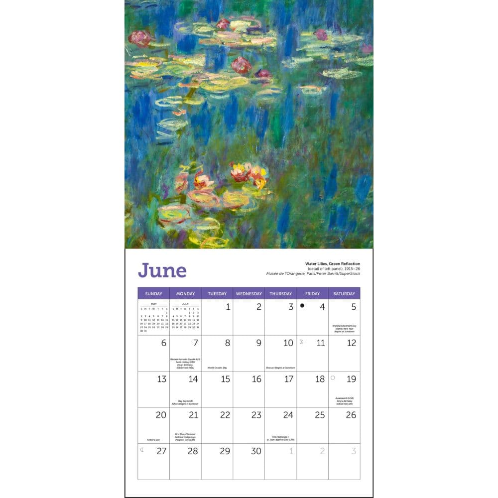 Monet Museum of Fine Arts 2027 Mini Wall Calendar Third Alternate Image