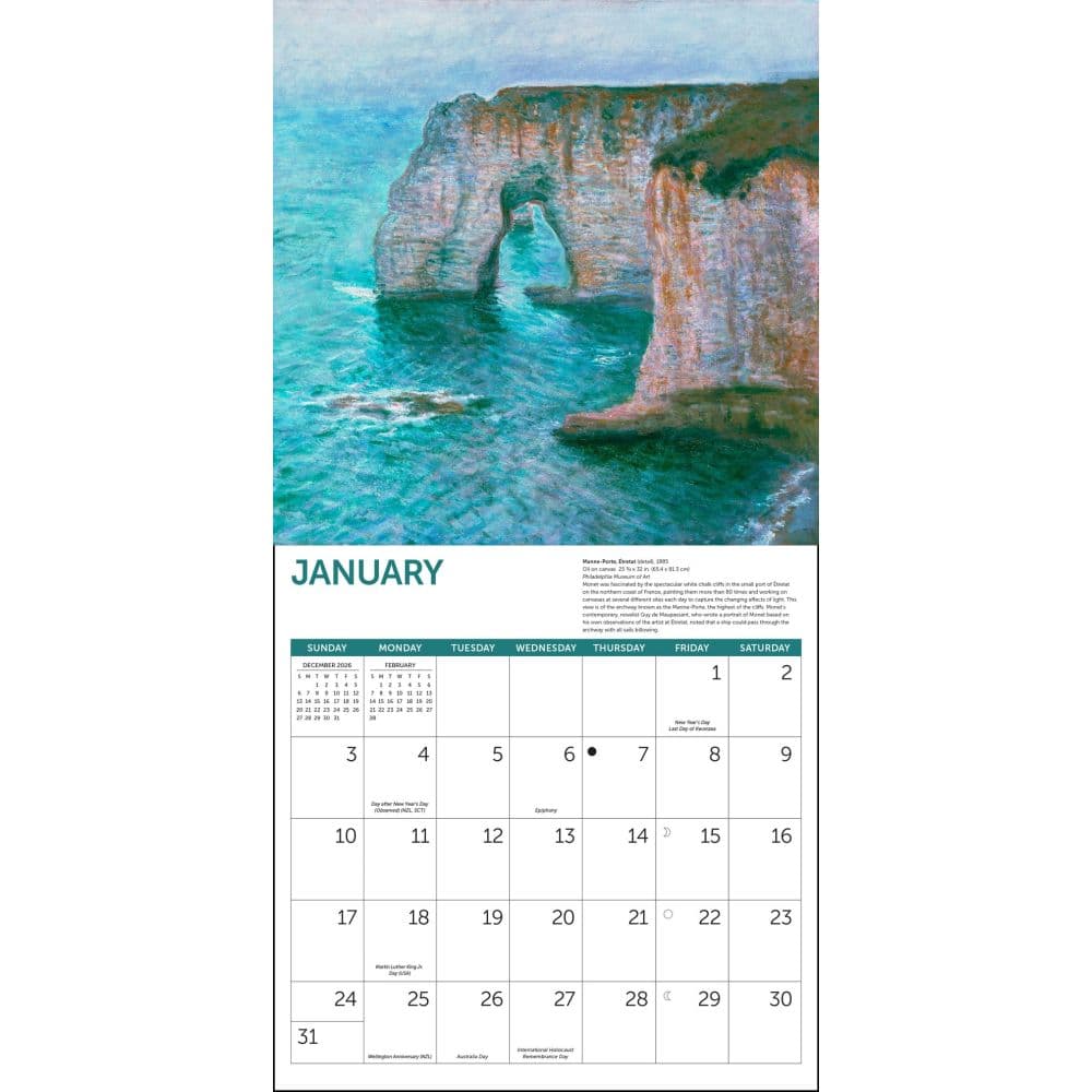 Monet At Sea 2027 Wall Calendar Second Alternate Image