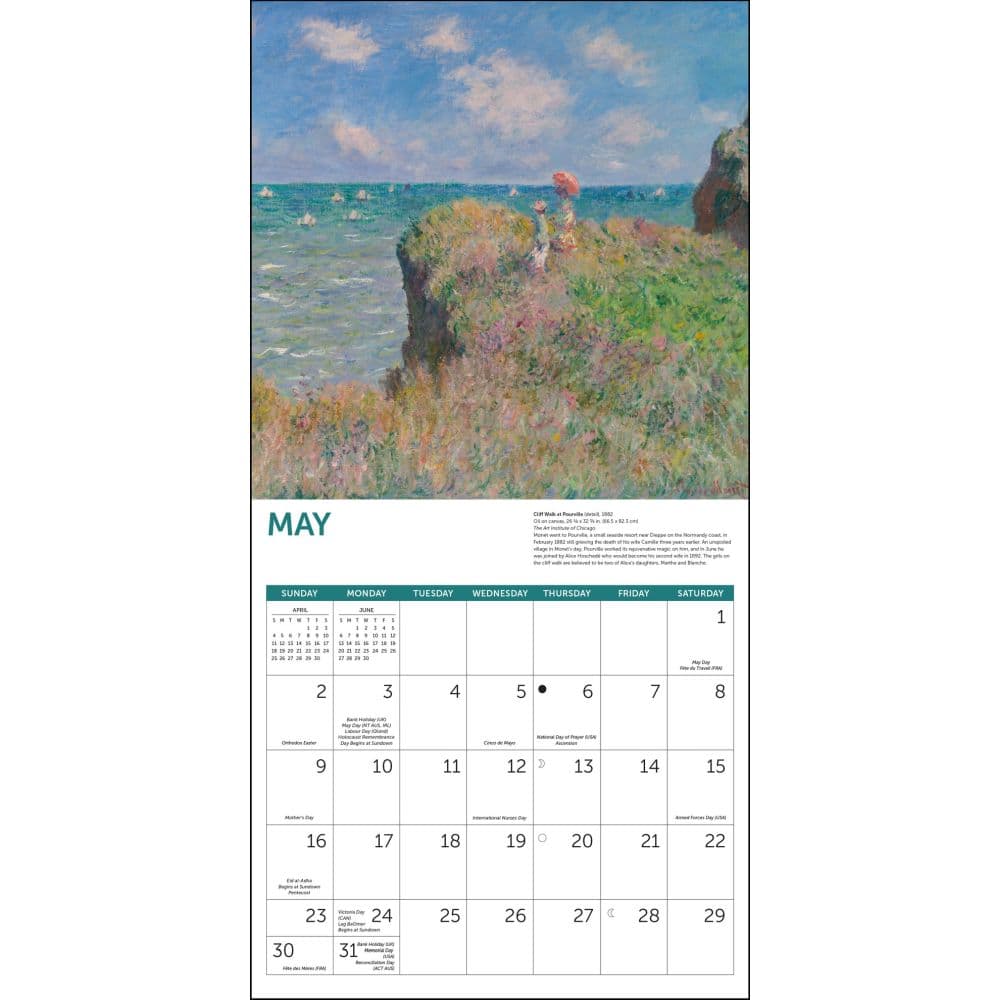 Monet At Sea 2027 Wall Calendar Third Alternate Image