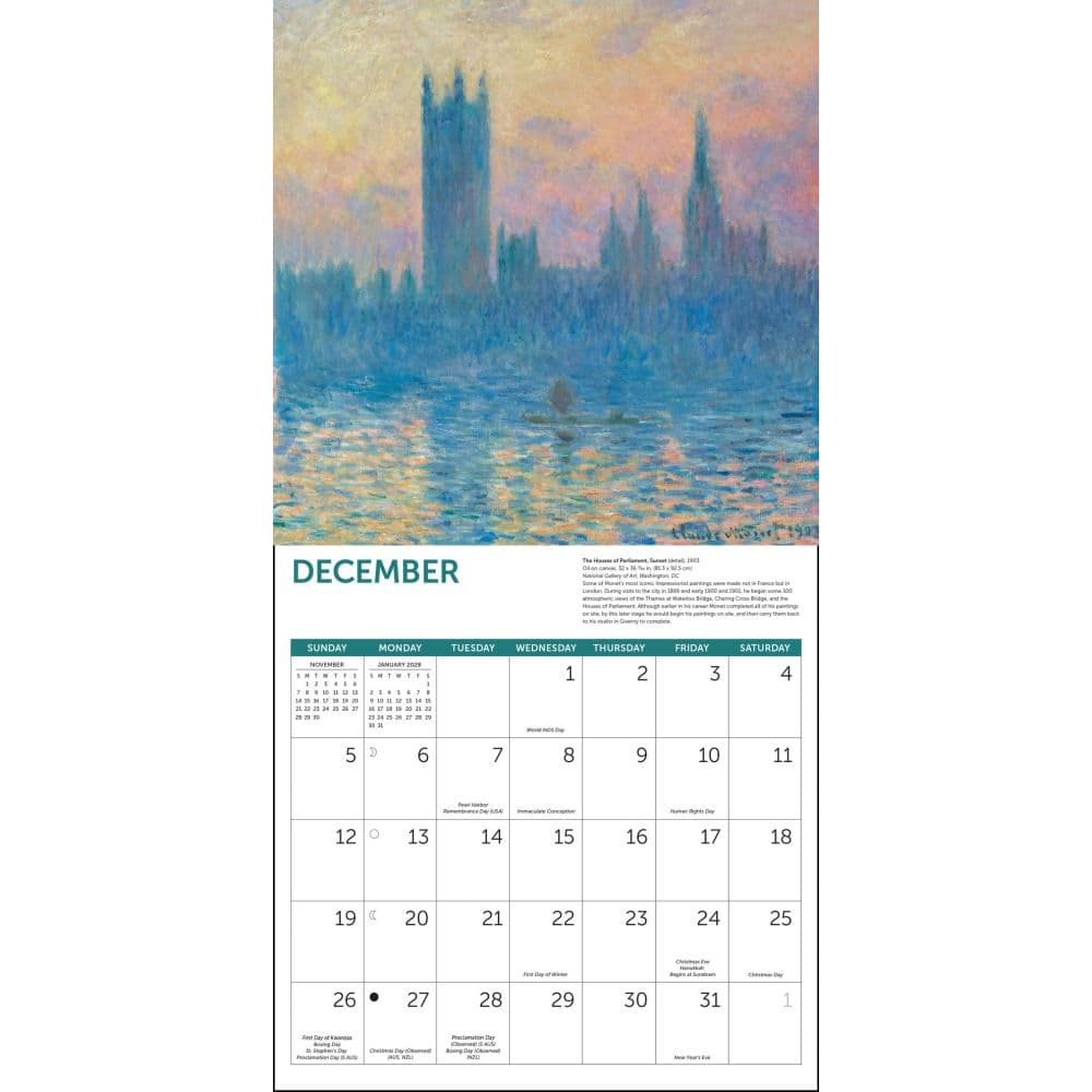 Monet At Sea 2027 Wall Calendar Fourth Alternate Image