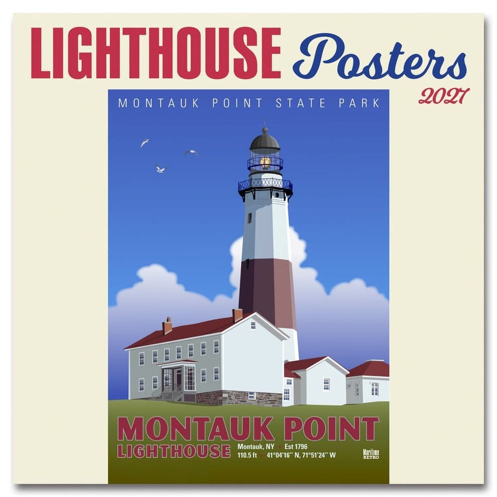 image Lighthouse Posters 2027 Mini Wall Calendar Main Product Image