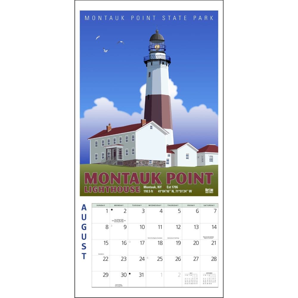 Lighthouse Posters 2027 Mini Wall Calendar Third Alternate Image