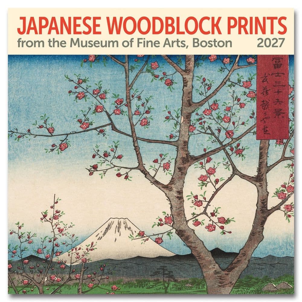 image Japanese Woodblocks Museum of Fine Arts 2027 Wall Calendar Main Product Image