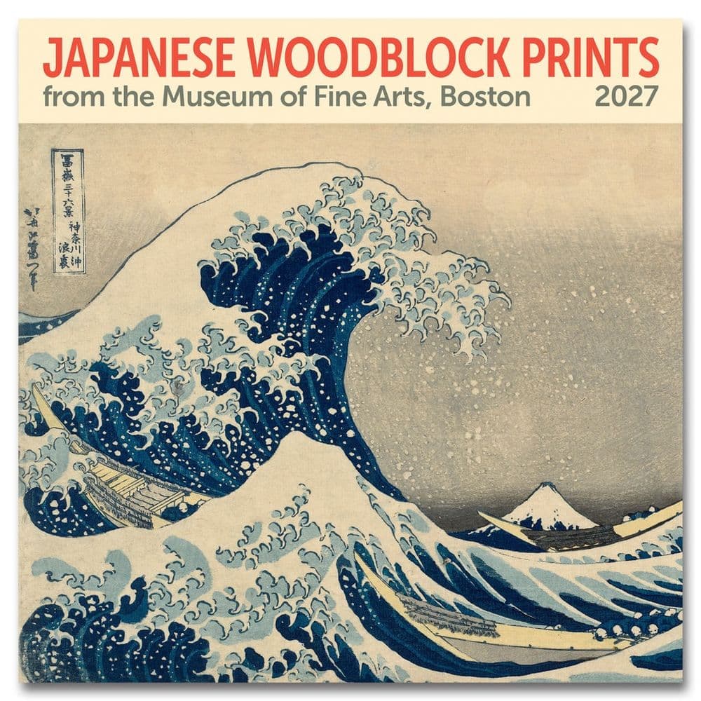 image Japanese Woodblocks Museum of Fine Arts 2027 Mini Wall Calendar Main Product Image
