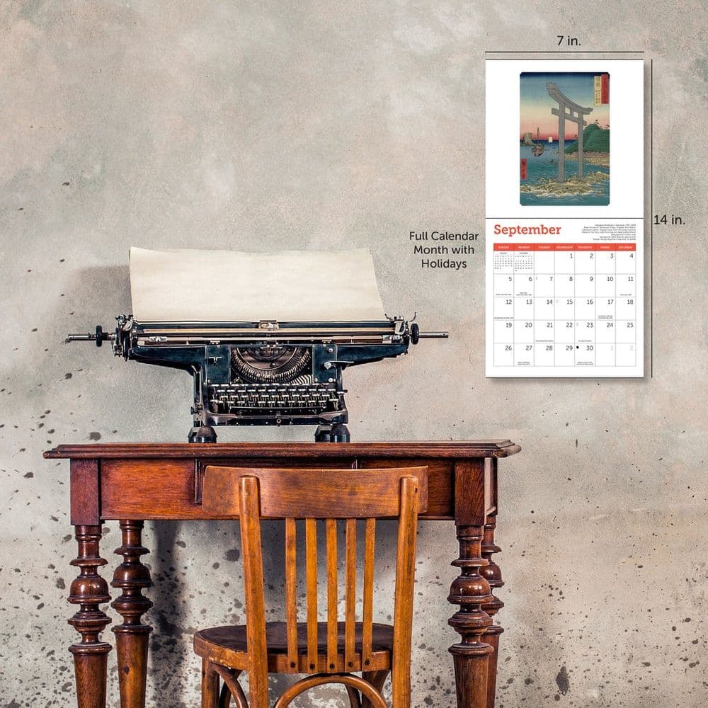 Japanese Woodblocks Museum of Fine Arts 2027 Mini Wall Calendar Fifth Alternate Image