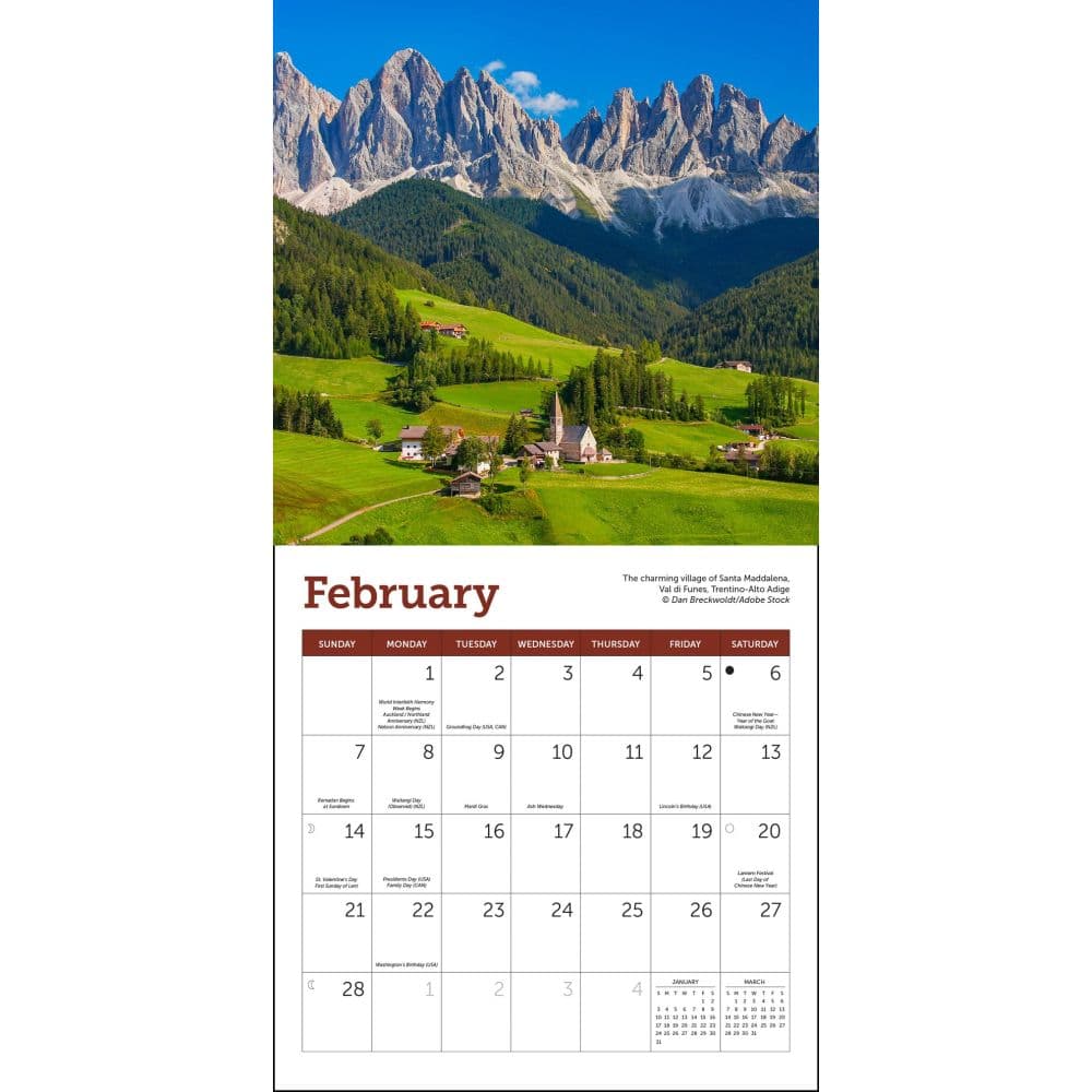 Italy 2027 Mini Wall Calendar Third Alternate Image